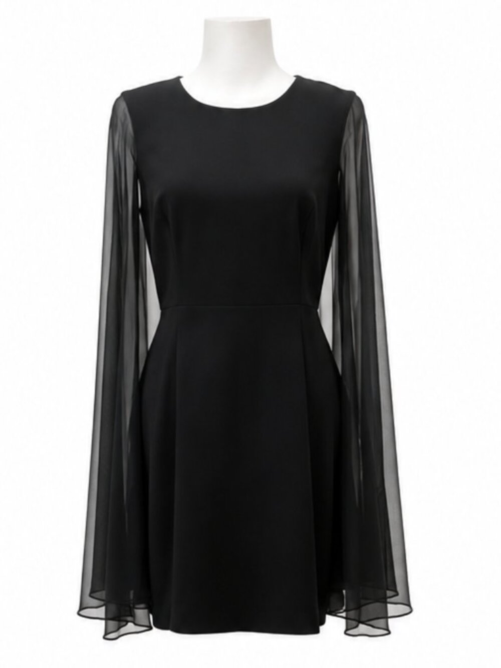 Calvin Klein Women's Black Cape Sleeveless Dress Size 10 NWT